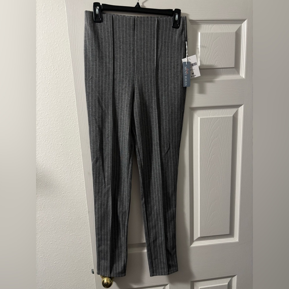Gray Pinstripe Pants